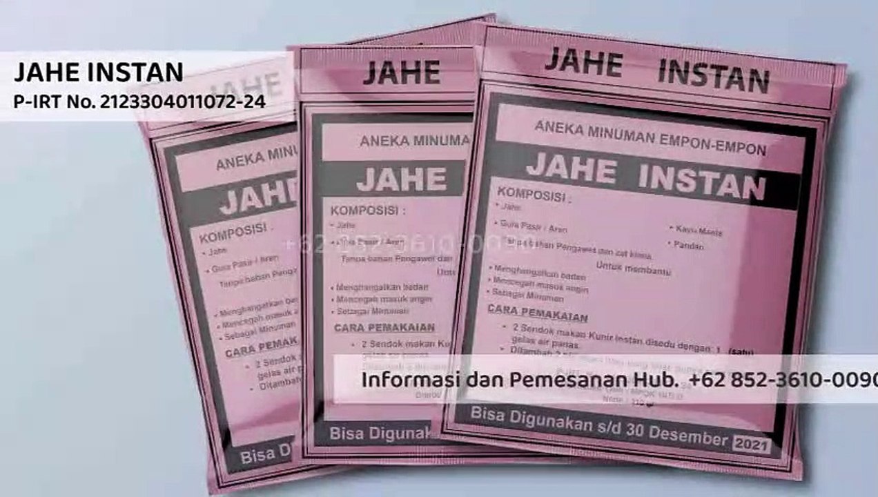 BEST SELLER!!! +62 852-3610-0090 | Jahe Instan Bubuk