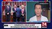 Congresista Carlos Almerí es internado en Cuidados Intensivos por COVID-19