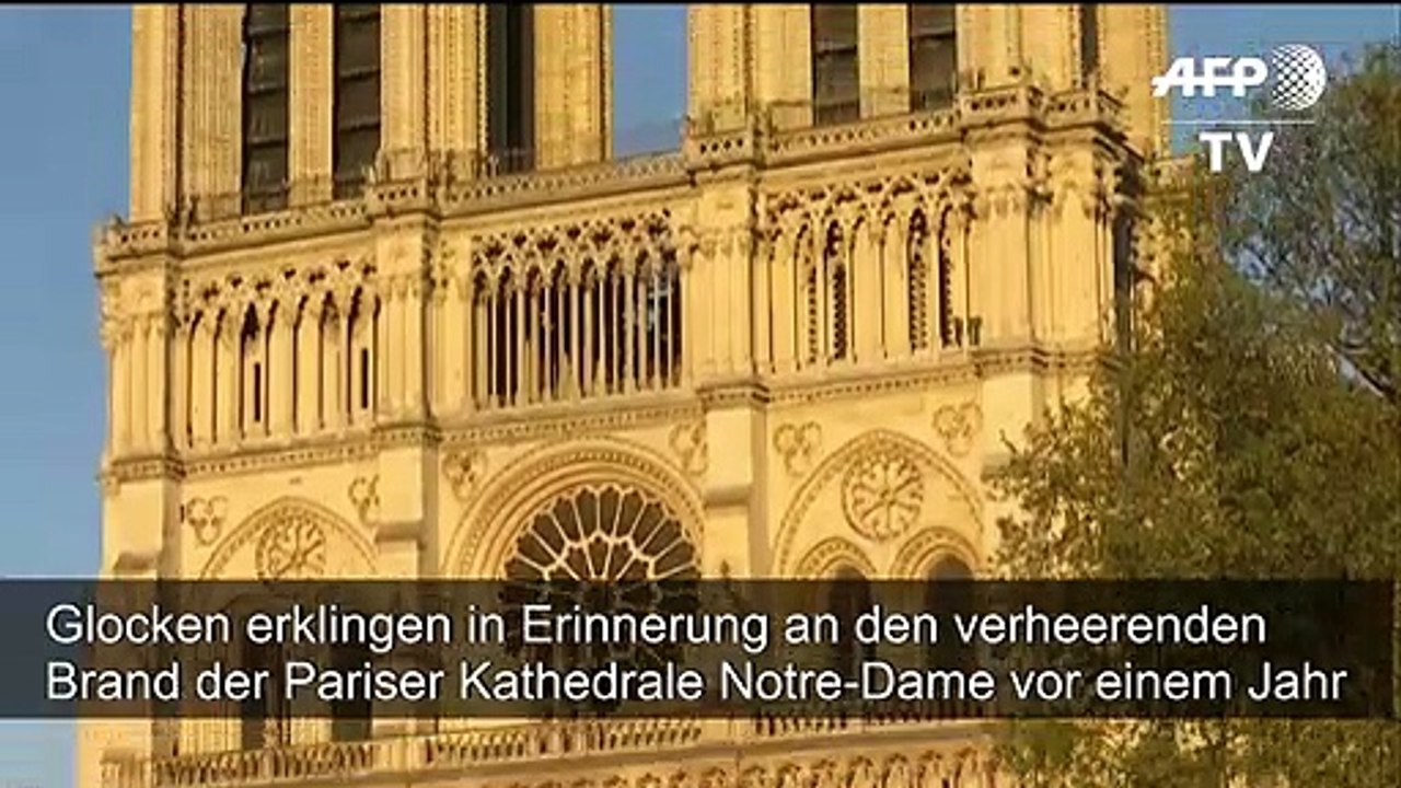 Glocke von Notre-Dame läutet in Erinnerung an Brand vor einem Jahr