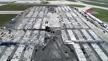 ATATÜRK HAVALİMANI'NDAKİ HASTANE İNŞAATINDA BİNA YAPIMI BAŞLADI