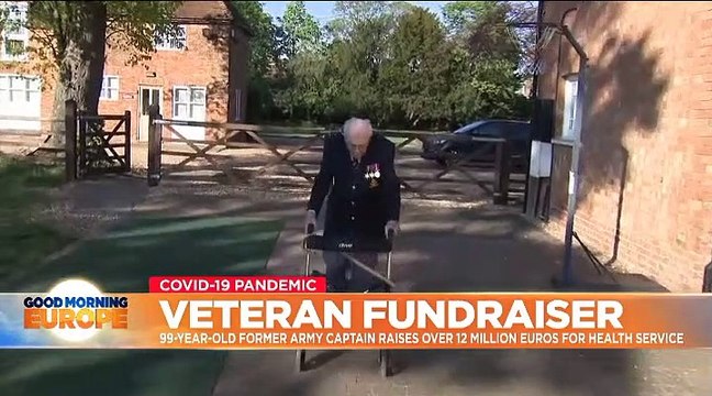 WWII Veteran aged 99 raises over €14 million (£12 million) for healthcare workers in the UK