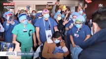 Coronavirus : haie d’honneur pour les patients guéris à l’hôpital (vidéo)