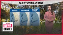 [Weather] Rain expected nationwide
