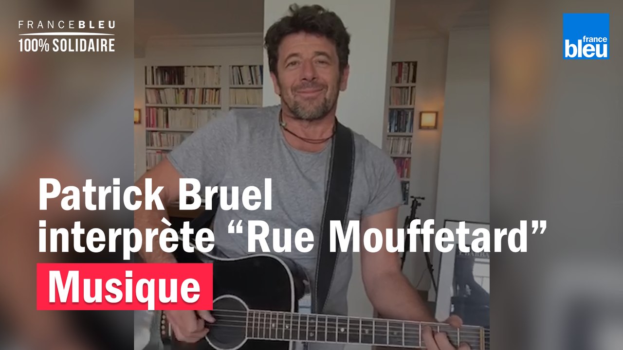 Depuis son salon, Patrick Bruel reprend sa chanson "Rue Mouffetard" écrite par Vianney