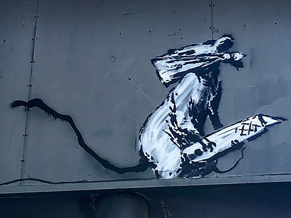 Ratten auf dem Klo: Aktionskünstler Banksy postet witzige Bilder