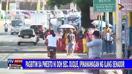 Pagbitiw sa pwesto ni DOH Sec. Duque, ipinanawagan ng ilang senador