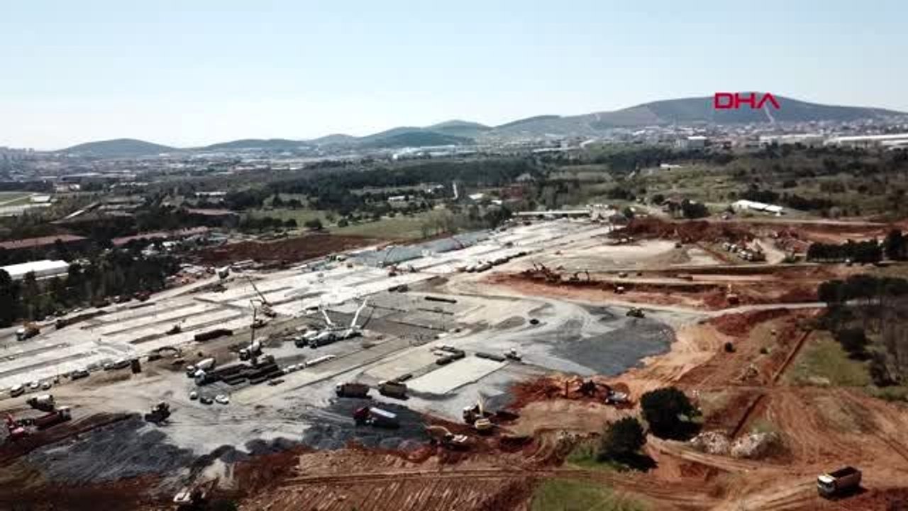 SANCAKTEPE'DEKİ HASTANE İNŞAATINDA BİNA YAPIMI BAŞLADI