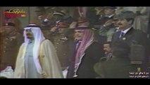 الرئيس صدام حسين والملك حسين بت طلال وقادة العرب في ساحة الاحتفالات الكبرئ ببغداد