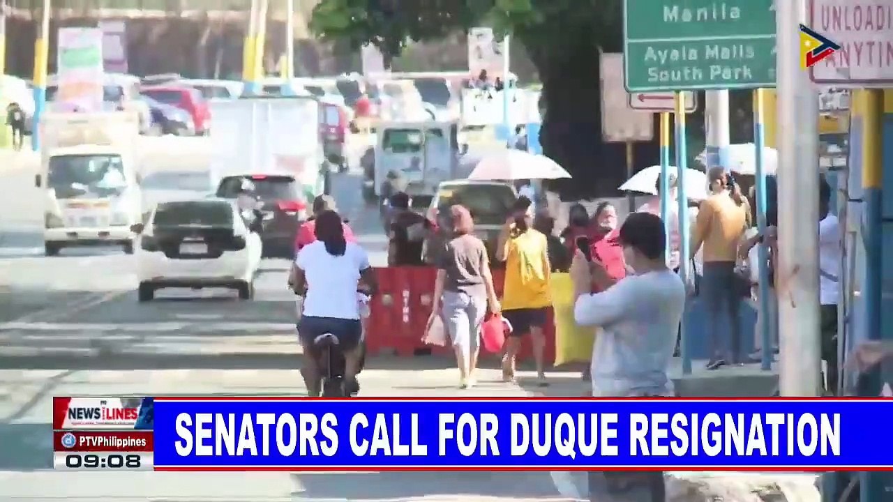 Senators call for Duque resignation; Duque leaves decision on resignation call to PRRD