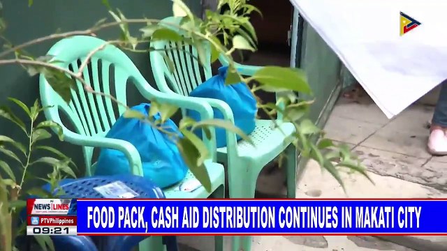 Food pack, cash aid distribution continues in Makati City