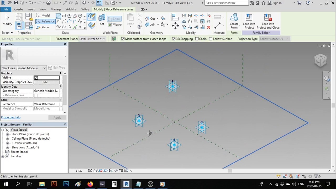 Modeling a sphere in revit, 1v, 3v, 5v (frequencies). part 3 video