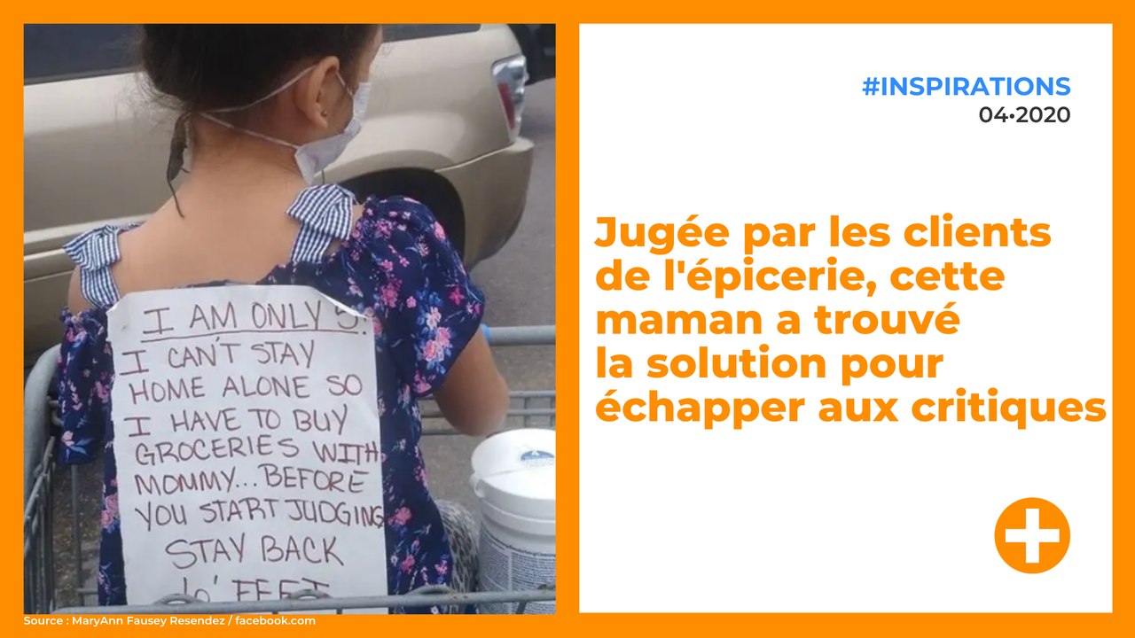 Jugée par les clients de l'épicerie, cette maman a trouvé la solution pour échapper aux critiques