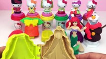 Learn Colors with Hello Kitty Dough and Christmas Theme Molds I Surprise Toys LEGO Kinder
