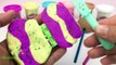 Making 4 Ice Cream Popsicles out of Play Doh I Learn Colors and Numbers I Surprise Toys Chupa Chups