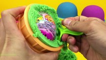 4 Colors Kinetic Sand in Ice Cream Surprise Cups Surprise Toys Shopkins Kinder Surprise Eggs