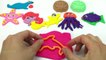 Learn Colors with 9 Color Play Doh and Sea Animals Molds # Surprise Toys LOL ZURU 5