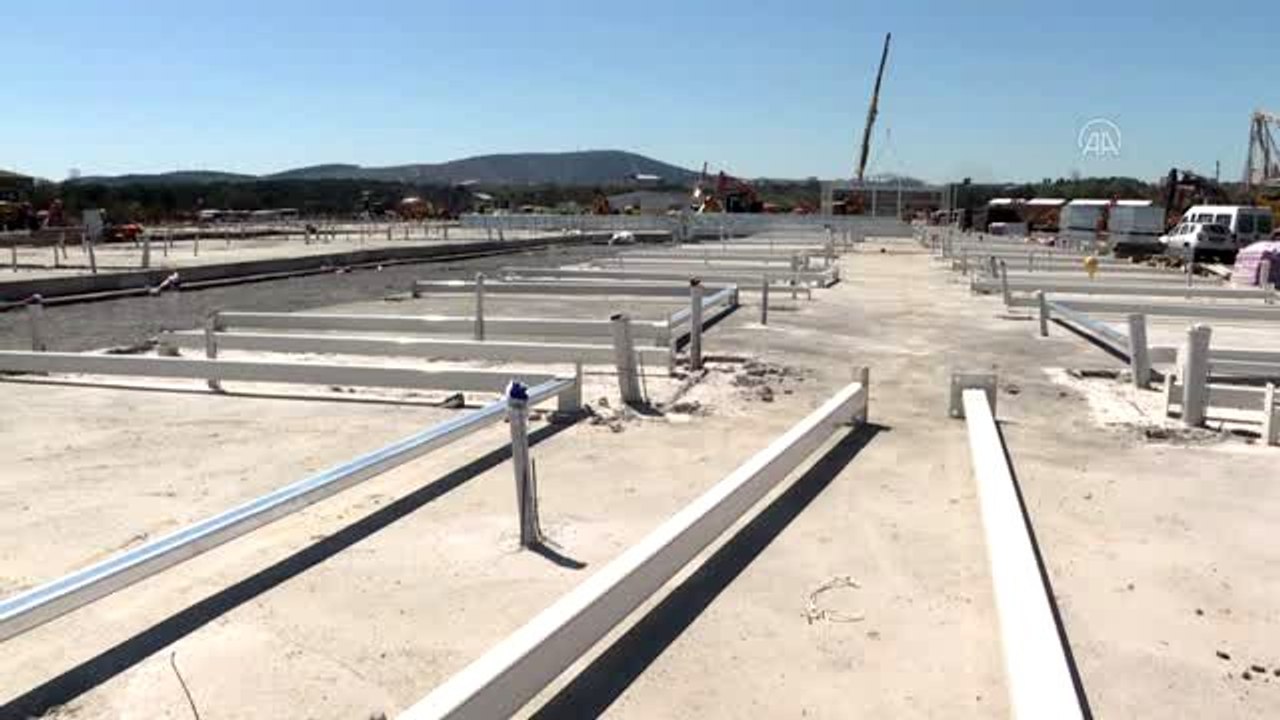 Sancaktepe'deki hastane inşaatında hummalı çalışmalar devam ediyor