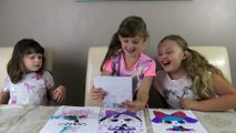 Pintando Desenhos Edição LOL  Bonecas Surpresa   com Sophia, Isabella e  Alice