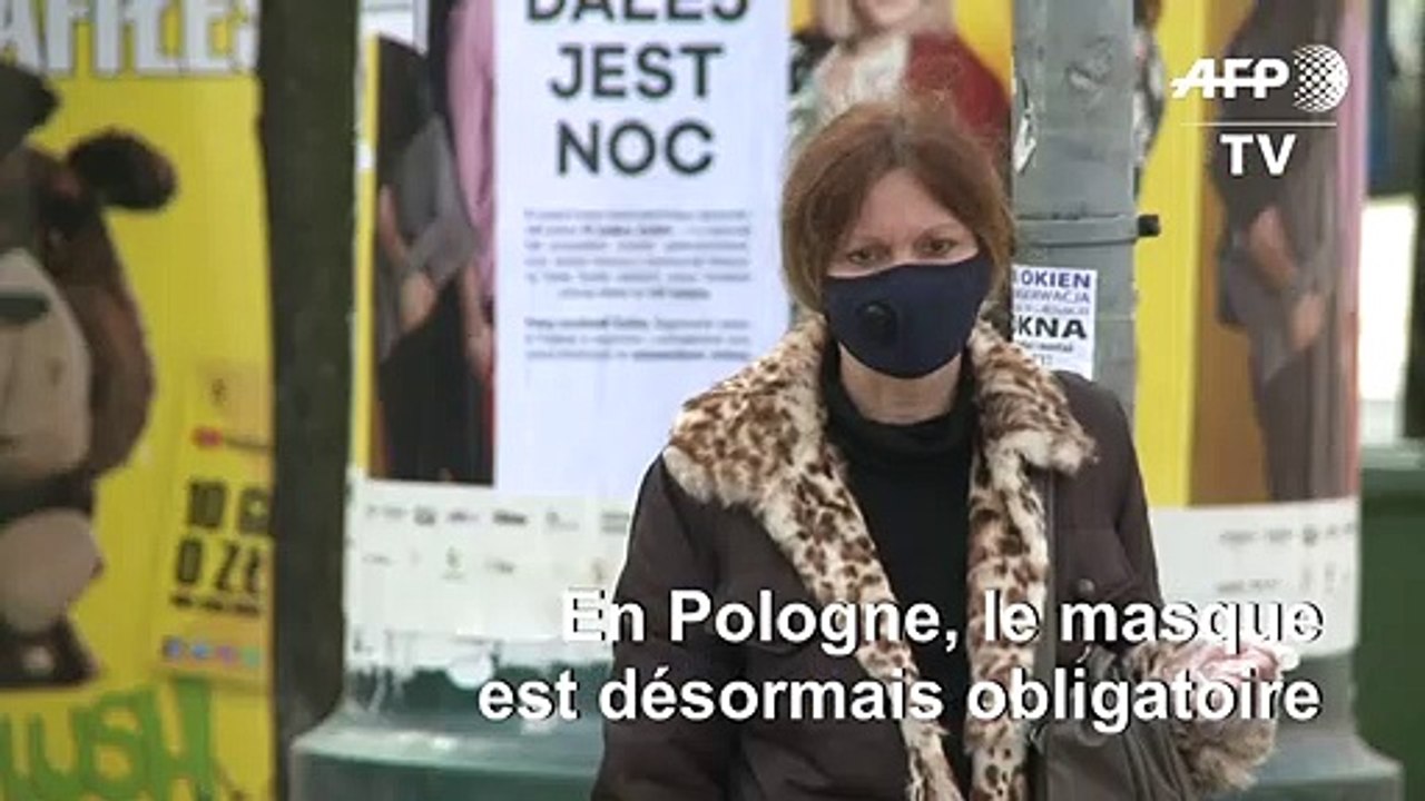 En Pologne, le port du masque obligatoire dans les lieux publics