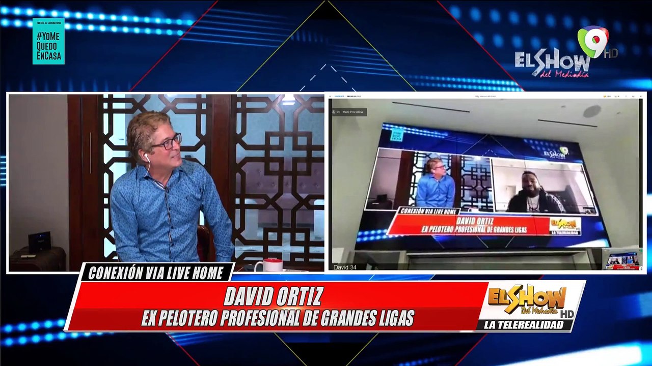 David Ortiz  habla sobre su fundación, dice que lo que hace la mano derecha no lo debe saber la izquierda  | Show del Mediodía 16/04/2020