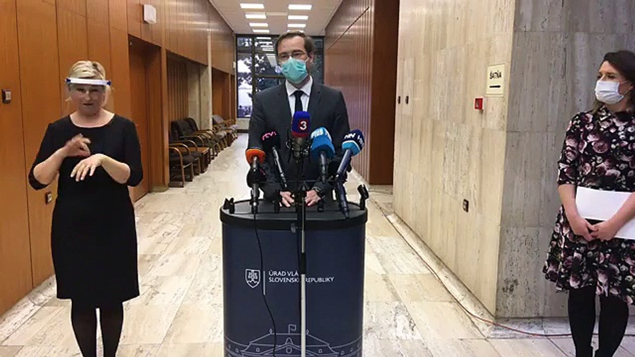 ZÁZNAM: Brífing ministra zdravotníctva SR Mareka Krajčího
