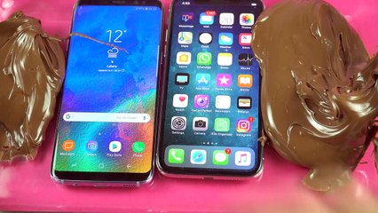 iPhone X vs Samsung Galaxy S8 - NUTELLA FREEZE TEST!!!