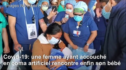 Covid-19: une femme ayant accouché en coma artificiel rencontre enfin son bébé
