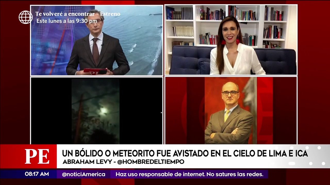 Primera Edición: Un bólido o meteoro fue avistado en el cielo de Lima e Ica