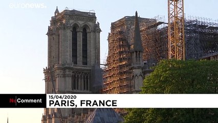 Notre Dame Cathedral`'s bell rings a year after devastating fire