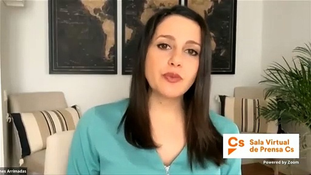 Arrimadas asegura que Sánchez no concreta en qué consistirá el pacto de reconstrucción