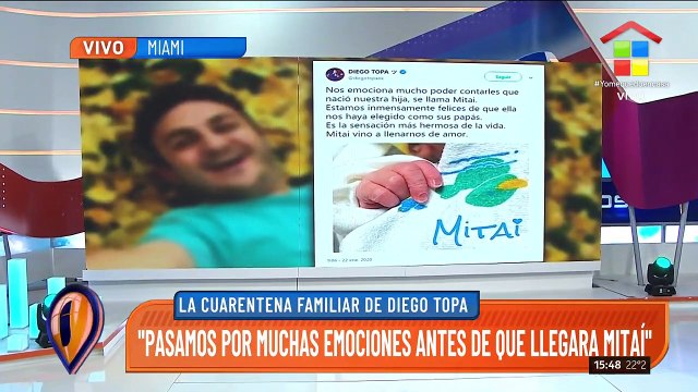 Intrusos | Diego Topa desde Miami habla por primera vez de su paternidad y su hijita Mitai