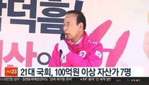 21대 국회, 100억원 이상 자산가 7명