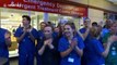 Healthcare workers line up outside of UK hospital for heartwarming support of frontlines of coronavirus fight