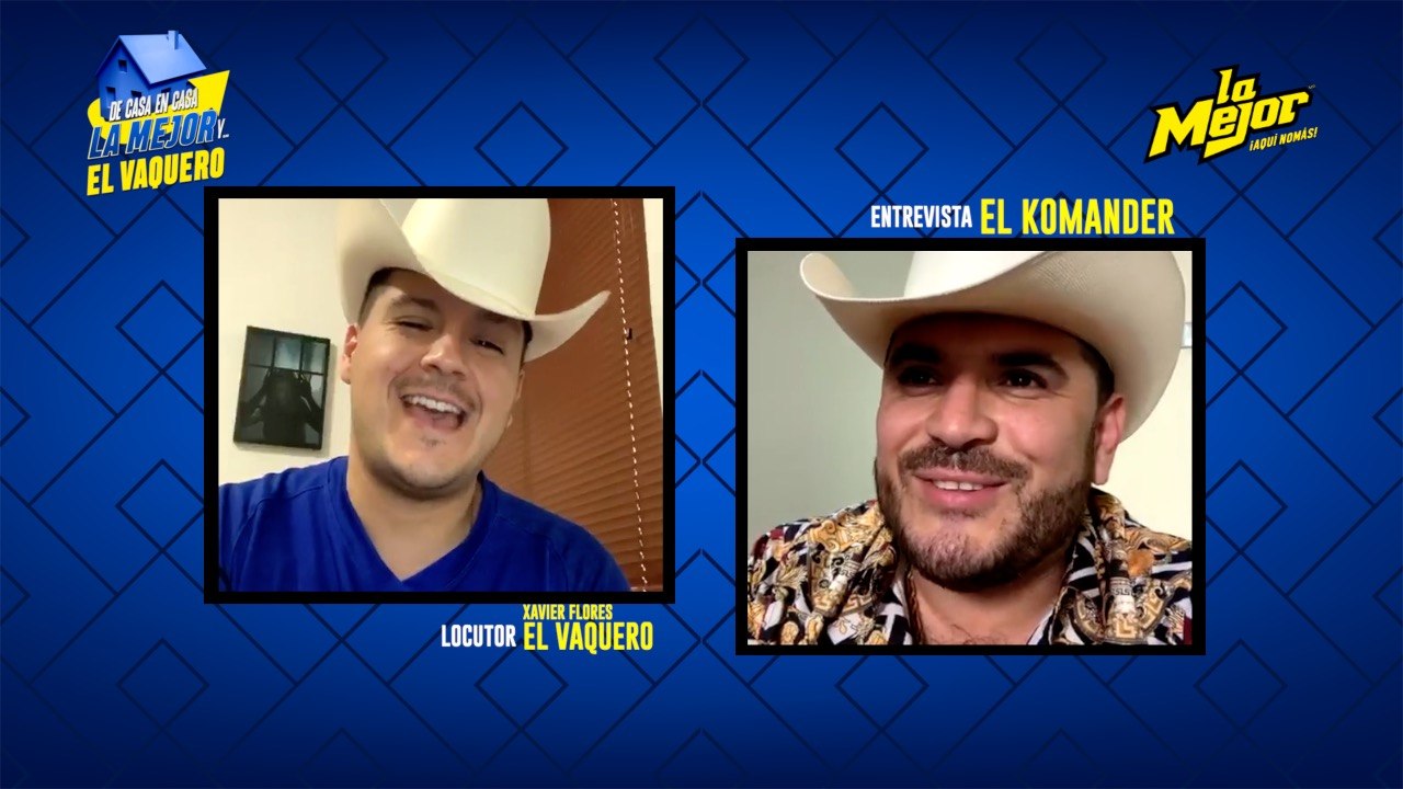 #DeCasaEnCasa La Mejor y El Vaquero con El Komander ¡En Cuarentena y bien guapetón con camisa!