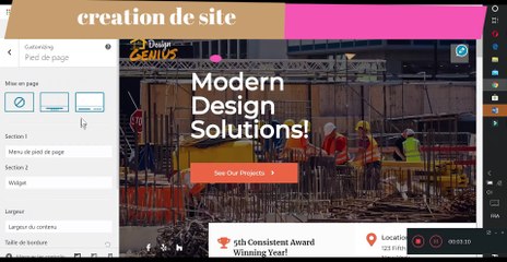 video test creation de site