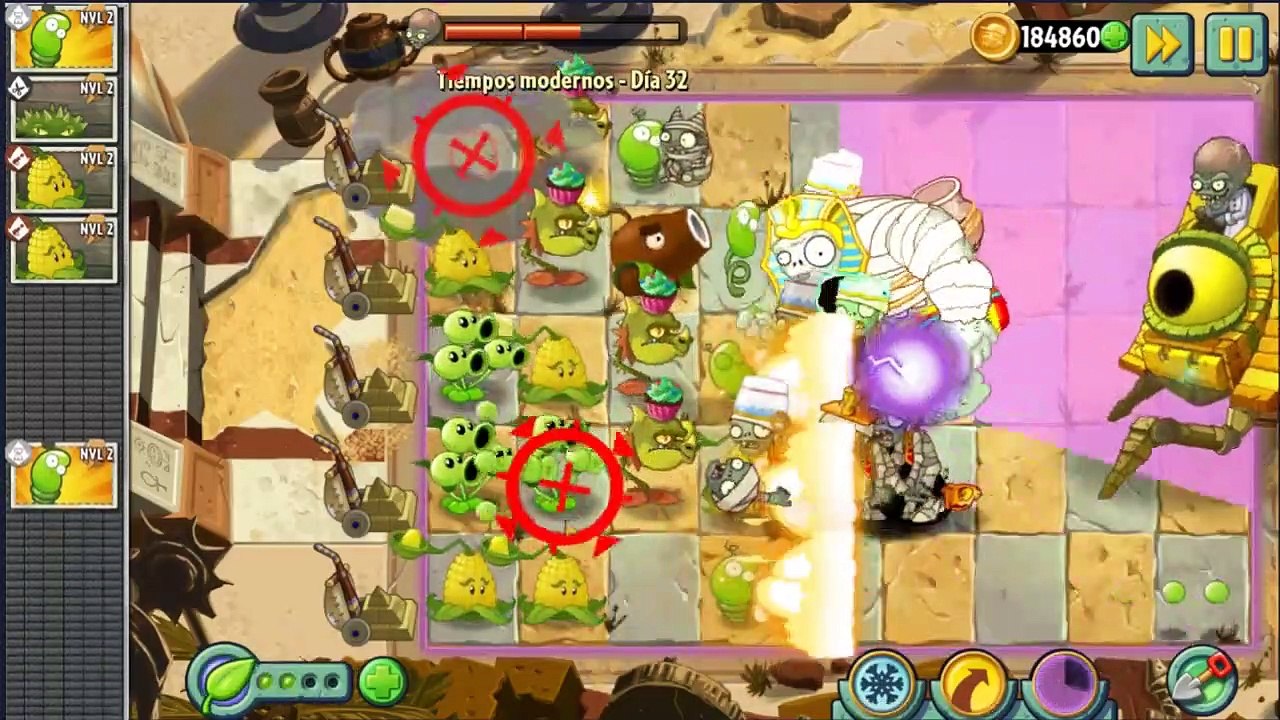 TIEMPOS MODERNOS DIA 32 - [PLANTAS VS ZOMBIES 2] [Modern Day, day 32]