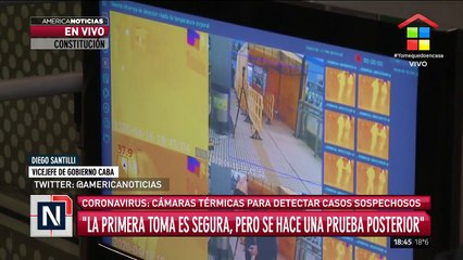 Instalaron cámaras térmicas para detectar casos sospechosos