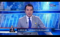 Se cumplen cuatro años del terremoto de 7.8 en Ecuador