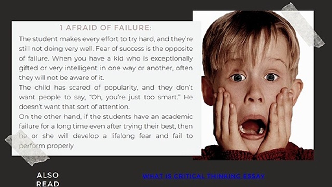 [2 min.] Determine the Causes of Academic Failure and How to Deal With It
