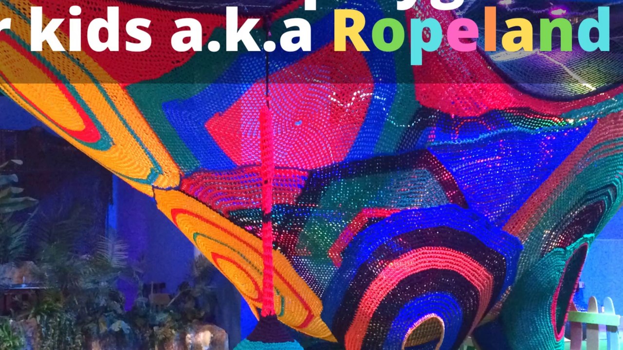 New Amazing Playground for Kids - Colorful Play Nets for Indoor or Outdoor Play Areas and Parks