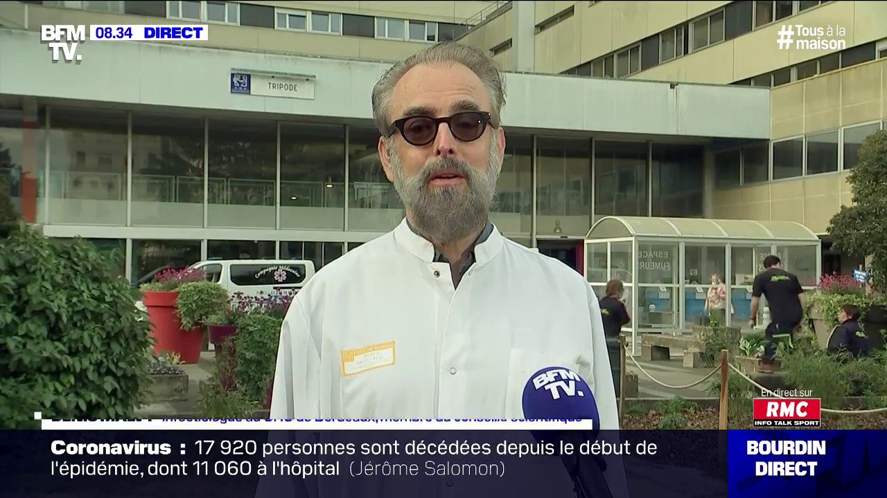 Denis Malvy (infectiologue au CHU de Bordeaux): "Le confinement pourrait être prolongé s'il y a un relâchement"