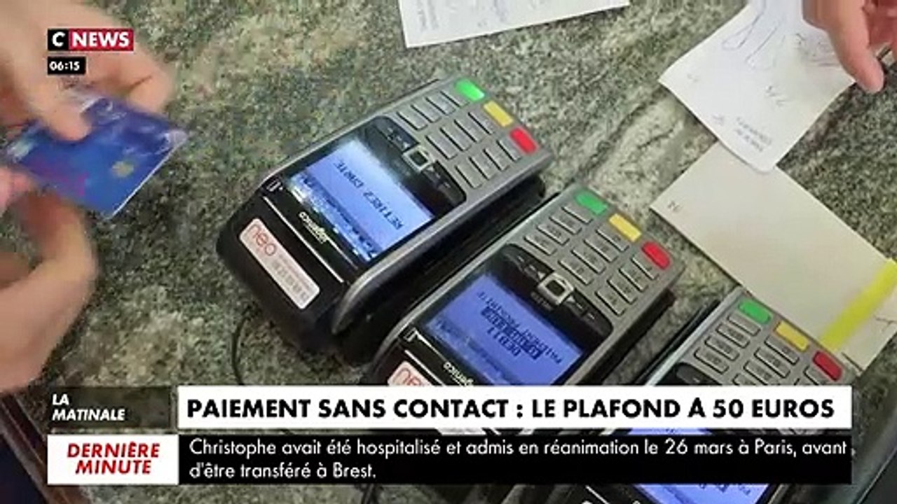 Coronavirus - Afin de faciliter le paiement sans contact dans les magasins, le plafond passera de 30 à 50 euros dès le 11 mai - VIDEO.