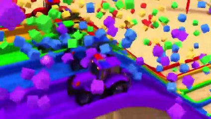 Learn Colors With Soccer Ball Drill Street Vehicle for kids Nursery Rhymes