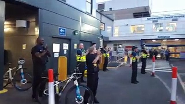 200417 Clap for Carers at Northampton hospital