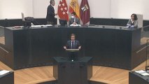 José Luis Martínez Almeida en la Sesión extraordinaria del pleno municipal