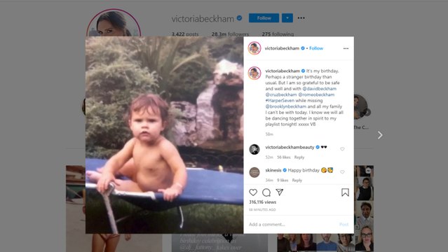 Victoria Beckham cumple años e invita a todos sus seguidores a la fiesta