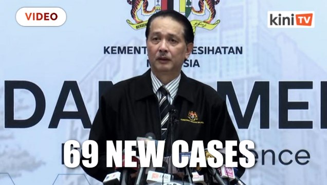 Lowest number of new cases since MCO at 69