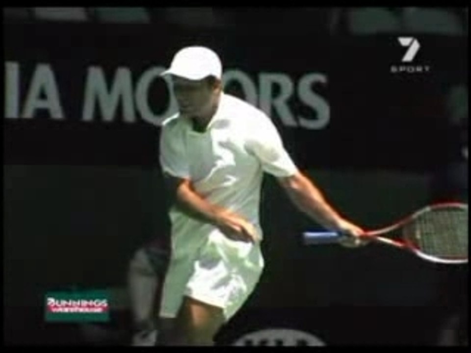 Santoro coup droit shopé en ralenti