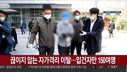 끊이지 않는 자가격리 이탈…입건자만 150여 명