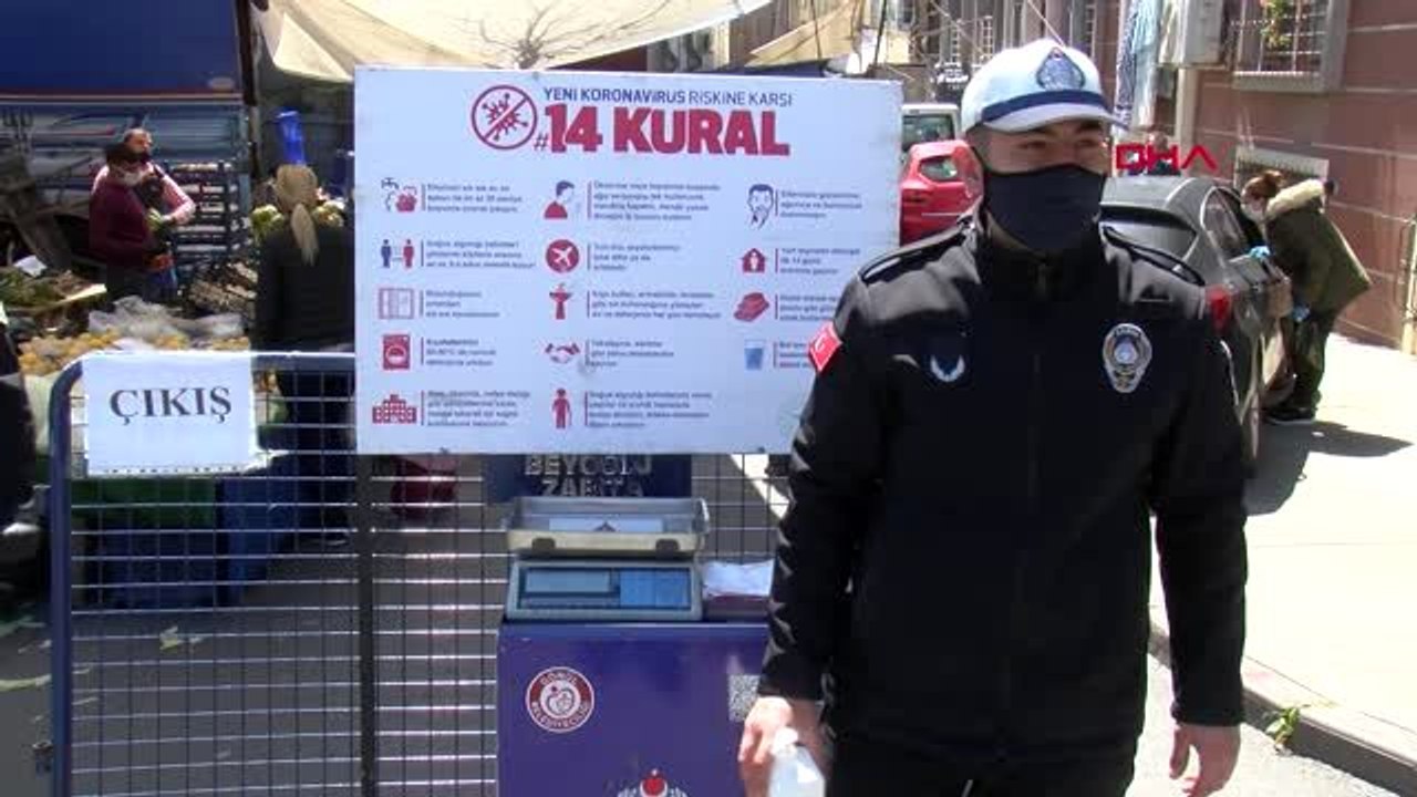 İSTANBUL-BEYOĞLU VE GAZİOSMANPAŞA'DA PAZARLARDA YOĞUNLUK